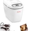 Moulinex Home Bread Baguette Machine à petits pains, 16 programmes, Résultats homogènes, Jusqu'à 1,5 kg de pain frais, Plaques croustillants, 3 niveaux de dorage OW610110, Blanc