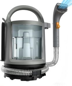 Shampouineuse 400W, Nettoyeur de Tapis avec Double Réservoirs 1,6L+0,48L, Nettoyeur Tâches 12kPa, Aspirateur Nettoyeur Moquettes pour canapé, Tapis, Rembourrage, Voiture