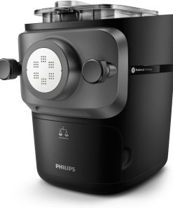 Philips Machine à Pâtes Série 7000 - Technologie ProExtrude, Pasta maker avec pesée automatique, 8 formes, Nettoyage Facile, Jusqu'à 8 Portions, 200W, Noir (HR2665/93)
