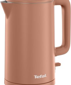 Tefal, Bouilloire électrique Thermo Protect, Parois froides, intérieur inox, 1 500 W, Terracotta, KO140PEO