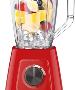 Moulinex Blender Blendforce, 600 W, 2 vitesses + fonction Pulse, Capacité totale de 2 L, Système Smart Lock, Nettoyage facile, Refroidissement par air, 3 minutes de mixage en continu LM420510