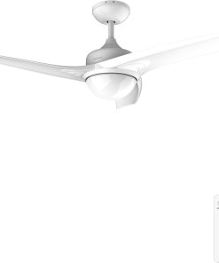 Cecotec Ventilateur de Plafond EnergySilence Aero 560. 60 W, Diamètre de 52” / 132 cm, 3 Pales, 3 Vitesses, Fonction Hiver (Diamètre 132 cm, Blanc)