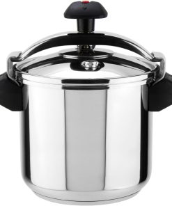 Magefesa Inoxtar - Autocuiseur Traditionnel 10L, Acier Inoxydable 18/10, Induction, Cuisson Saine, Bouton Rotatif, Fond Thermo-Diffuseur 5 Couches