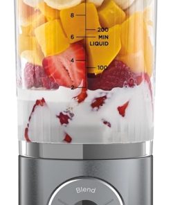 Ninja Blast Max mixeur portable, 570 ml, rechargeable, tasse et couvercle étanche, 3 fonctions de mixage, fait des smoothies, des boissons protéinées et des granités, Gris froid BC251EUGY