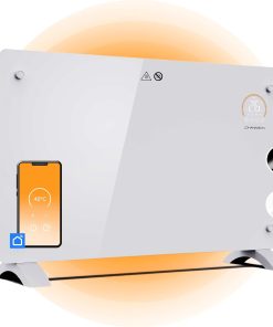 Radiateur Électrique à Thermostat Aurora Intérieur - Radiateur Électrique Mobile - Économique à Convecteur - Chauffage Électrique Inertie 2000w