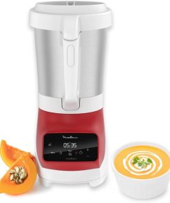 Moulinex Blender mixeur, Soupe maker, 1100 W, Bol 2 L, Lames inox, 3 programmes automatiques, Mode manuel, Mixage parfait, Soupes, Smoothies, Fabriqué en France, Soup&Plus LM924500