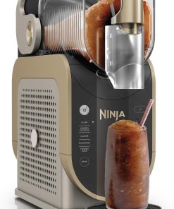Ninja SLUSHi Machine à granités, Sans glace ni préparation, Grande capacité 1,9L, 5 modes préréglés, Boissons glacées comme cocktails, frappés, milkshakes et jus glacés, Pierre Or, FS301EUSTGD
