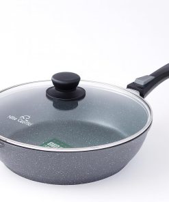 Sauteuse - Roc-Tec®. Vraies particules de Pierre. Antiadhésif. Tous Feux dont Induction + Four (Extra Large 28 cm)