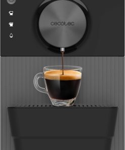 Cecotec Machine à Café Superautomatique Compacte Cremmaet Cube. 1350W, Système de Pressage 10g, Système de Pré-Infusion, 19 Bars, Système Thermoblock, 5 Niveaux de Mouture, Panneau de Contrôle Tactile
