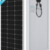 Renogy Panneau Solaire 100 W 12 V Module Monocristallin de Haute Efficacité pour Batterie de Camping-car, Bateau, Caravane et Applications Hors Réseau