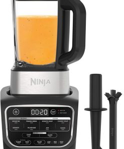Ninja Foodi Blender Chauffant, 1000W, Capacité 1,7L, 10 Programmes Automatiques, Soupe, Velouté, Compote, Confiture, Smoothie, Brosse et Programme de Nettoyage, Noir HB150EU