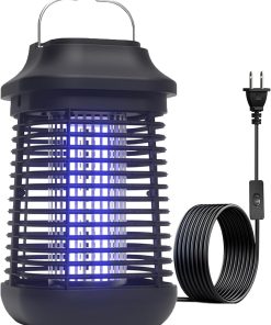 Zfitei Lampe Anti Moustique 4200V 15W UV,utilisée pour Tuer Les moustiques et Autres Insectes Volants, Convient pour intérieur et extérieur