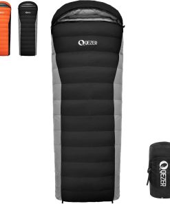 Sac de Couchage Adulte，en Duvet ，Sac de Couchage ultraléger 4 Saisons avec Petit Emballage pour Adultes et Enfants, Camping et randonnée de Plein Air