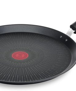 Tefal Poêle à crêpe 28 cm, Induction, Revêtement antiadhésif résistant aux rayures, Fonction Thermo-Signal, Fabriqué en France, Unlimited On G25939AZ