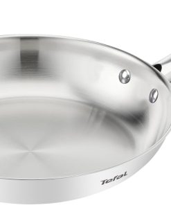 Tefal Duetto On, Poêle 28cm, Inox de qualité supérieure, Garantie de 10ans, Résultats croustillants, B8660634