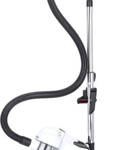 Severin Aspirateur sans Sac Compact, Technologie cyclonique puissante, Capacité 1,5 litres, Rayon d'action : 9 m, Brosse commutable sols durs/Tapis, Blanc, CY 7103