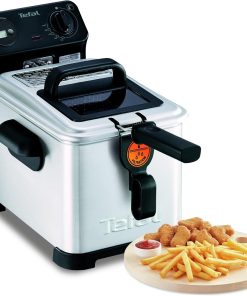 Tefal Friteuse électrique semi-professionnelle, Capacité 4 L, Jusqu'à 4 personnes, Filtre à huile breveté, Zone froide, Hublot de contrôle, Minuteur Digital, Thermostat réglable, Filtra Pro FR516070