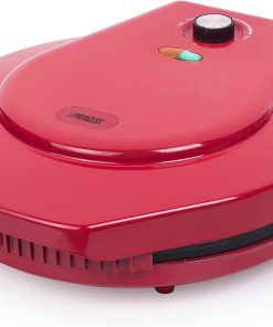 Princess 115001 Four à Pizza Thermostat Réglable Rouge 1450 W, 30 cm