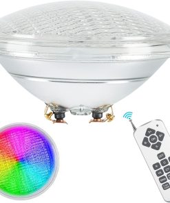 ledmo 40W Lampe Piscine LED RGB,Lampe de Piscine PAR56 Étanche IP68,Éclairage de piscine avec télécommande,Projecteur Piscine LED Submersible Lumière 12V DC/AC