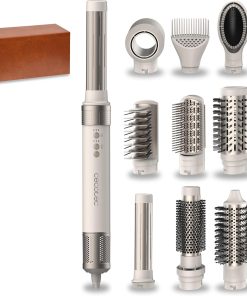 Cecotec Brosse à Air Bamba Cermiccare 10In1 Airglam Champagne. 1400W, 10In1 Styler : Boucle, coiffe, sèche et élimine les frisottis. 3 vitesses, 3 températures, céramique