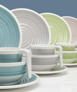Moritz - Harmonie Design - Vaisselle de camping et de pique-nique - En mélamine - 16 à 32 pièces - Pour 4 personnes - Design au choix
